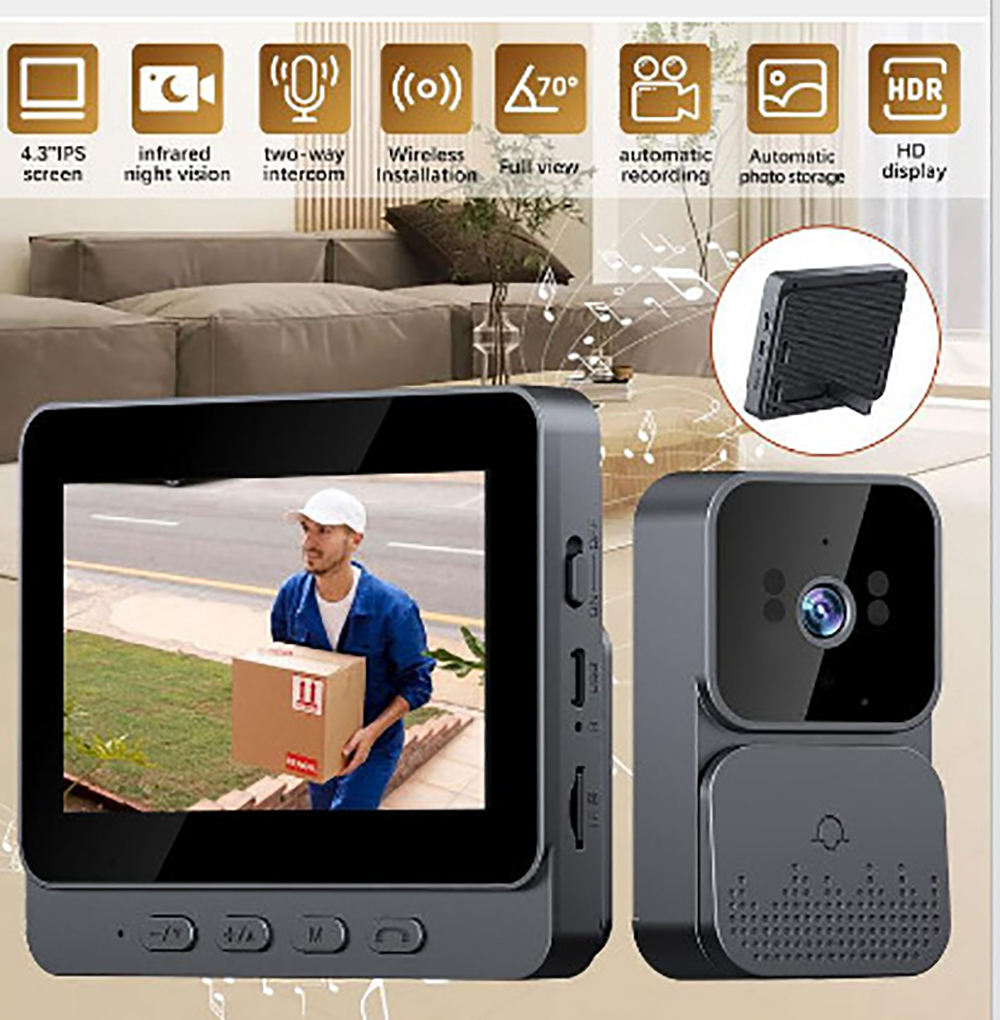 Smart Home Video - ﻿ 4G'li Kapı Zili Kamerası, Gece