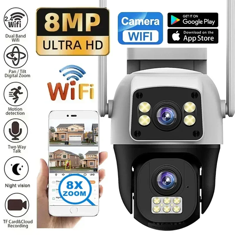 Smart Home Camera Ezviz - 8MP 4G SIM WIFI Kamera Çift