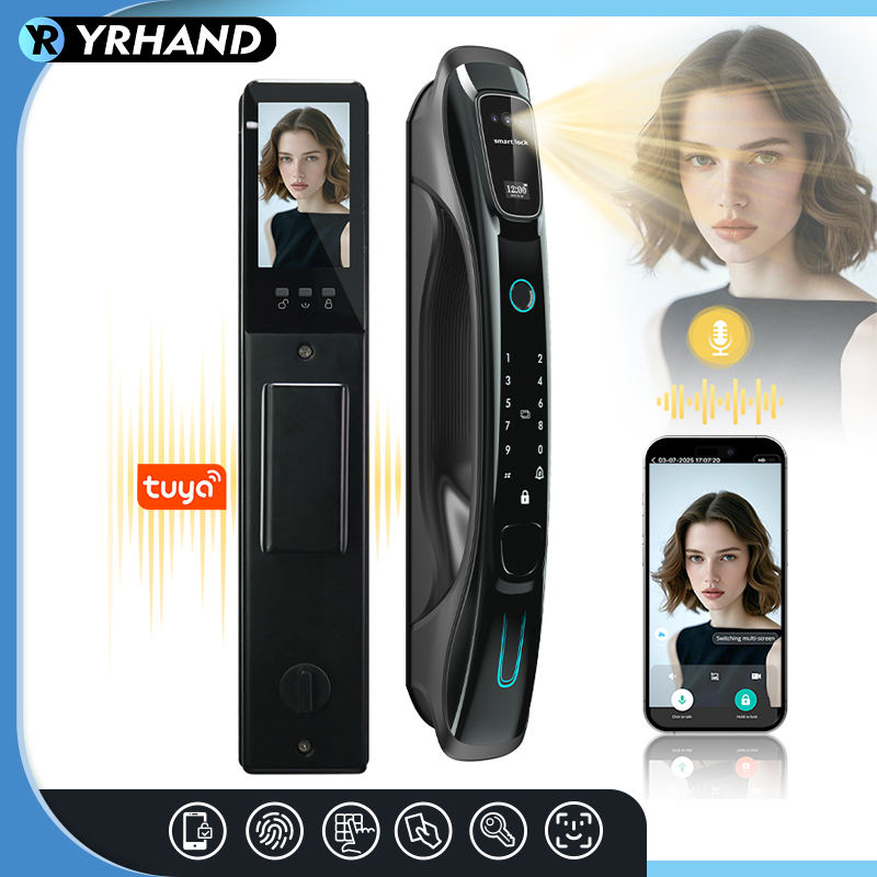 Smart Home Door Lock - Akıllı Kilit, 3D Yüz Tanıma, El