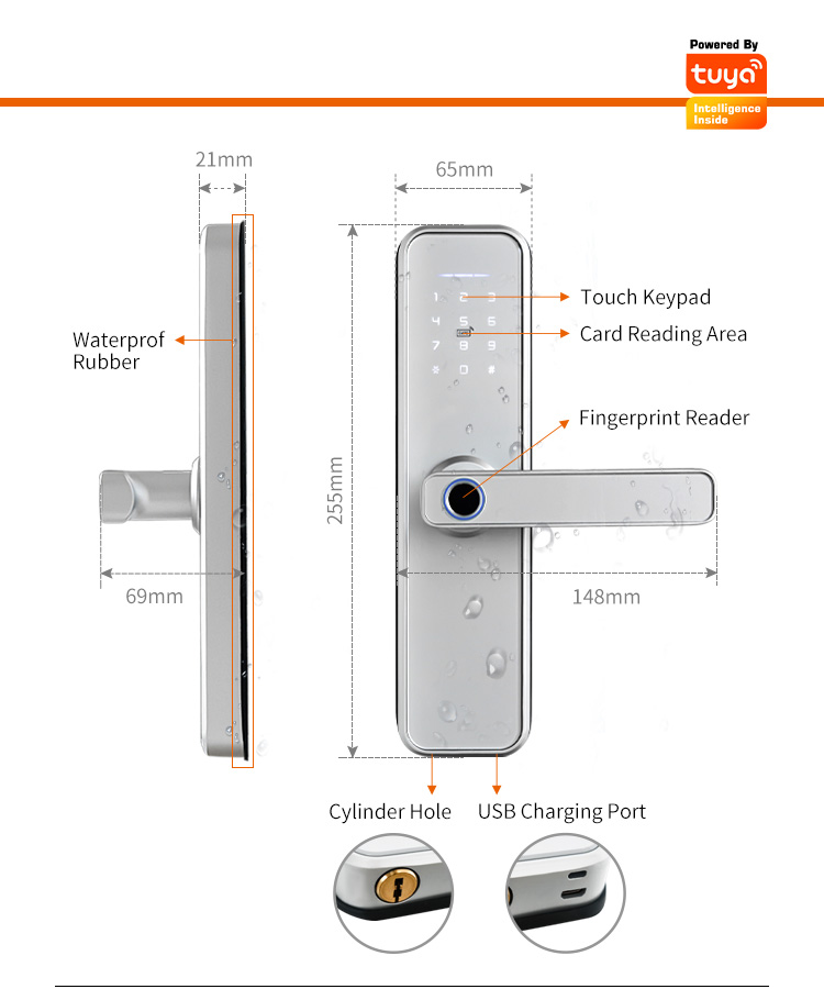 Cerradura Intelige X5 Su Geçir - Smart Home Door Lock incelemesi ve fiyatı