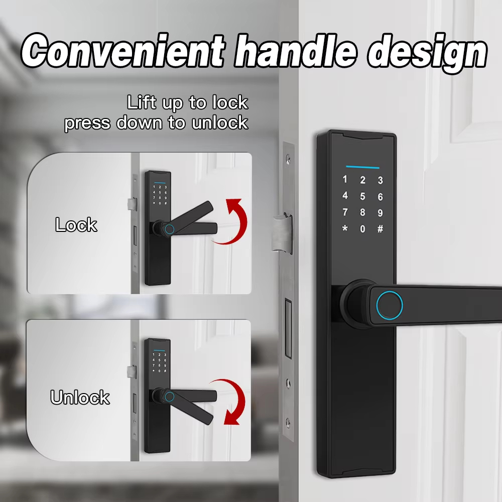 Bluetooth uyumlu Tuya APP Akıl - Smart Home Door Lock incelemesi ve fiyatı