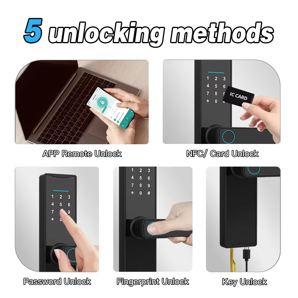 Bluetooth uyumlu Tuya APP Akıl - Smart Home Door Lock incelemesi ve fiyatı