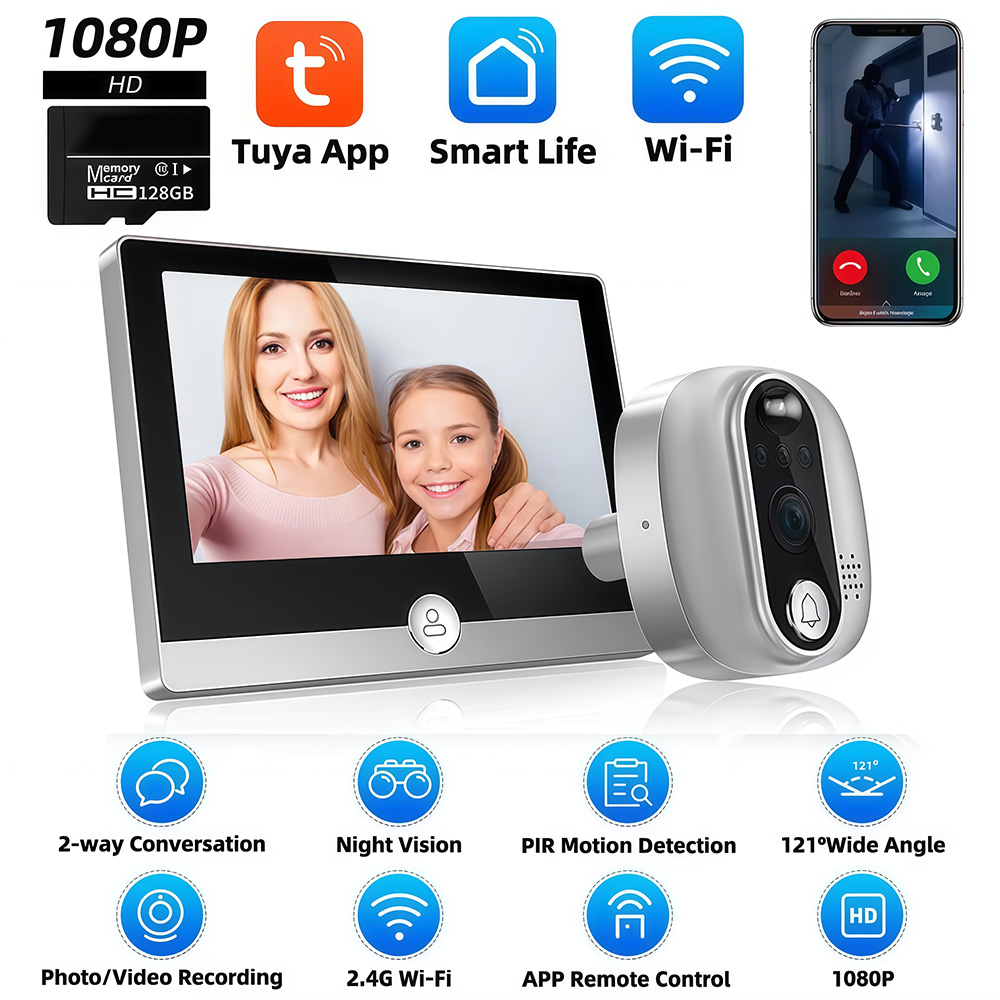 Tuya 1080P WiFi Kapı Zili Kame - Smart Home Wiser incelemesi ve fiyatı