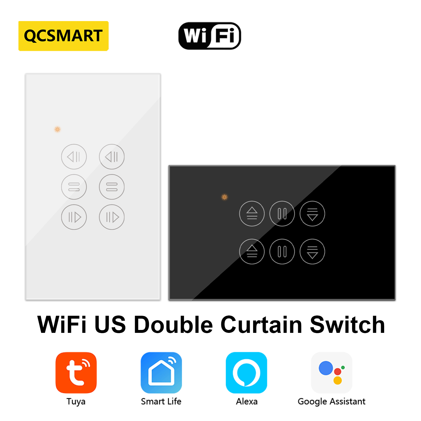 QCSMART WiFi Çift Perde ABD An - Universal Remote Smart Home incelemesi ve fiyatı