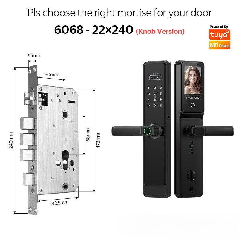 EGFirtor Yarı Otomatik Tuya Pa - Smart Home Door Lock incelemesi ve fiyatı