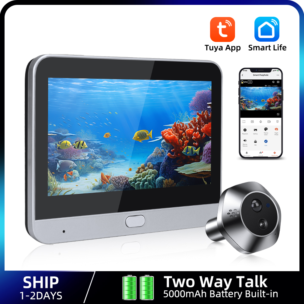 1080P WiFi Peephole Tuya Akıll - Smart Home Video incelemesi ve fiyatı